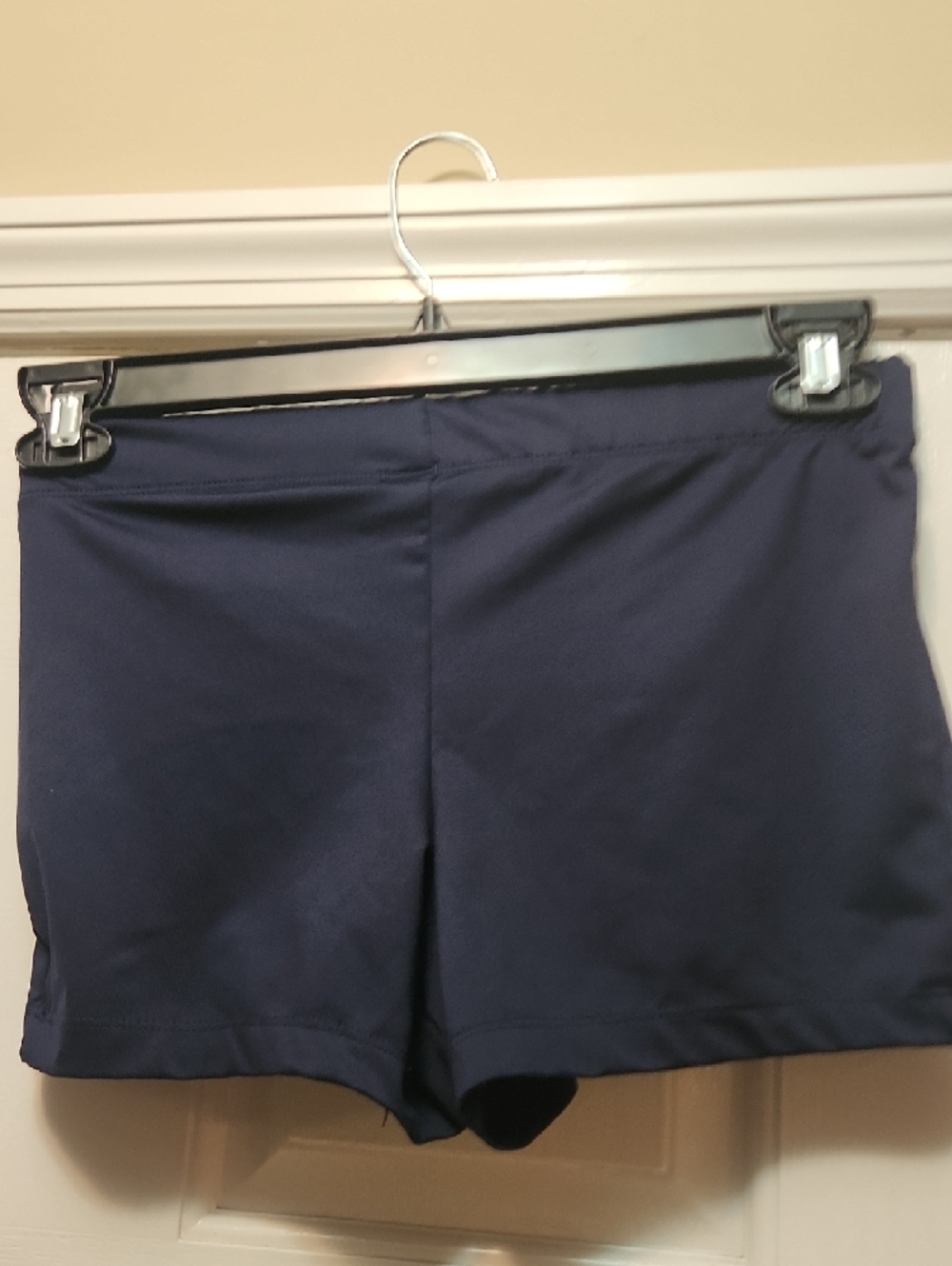 Nike Navy Blue Running Shorts with White Swoosh - Picture 3 of 3